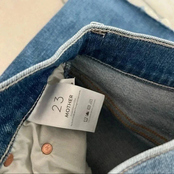 Mother The insider crop step fray like a pirate jeans size 23 B121 - Picture 5 of 7